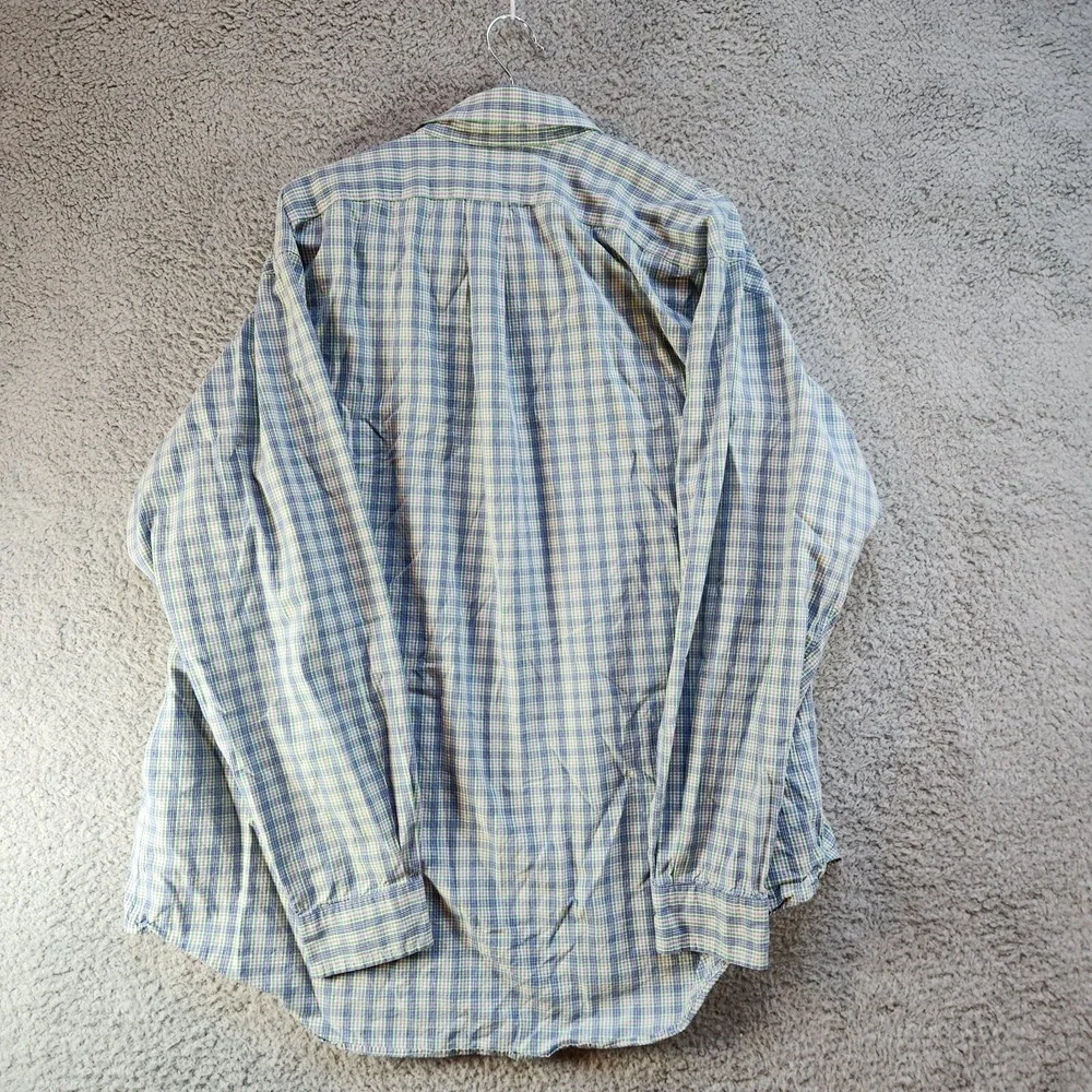 Ralph Lauren‎ Shirt Men's Large 16.5 Multicolor Plaid Long Sleeve Button Down